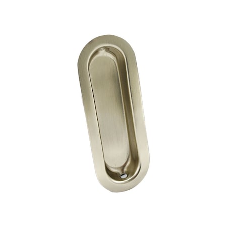 Ives Commercial Solid Brass Oval Flush Pull Satin Nickel Finish 223B15